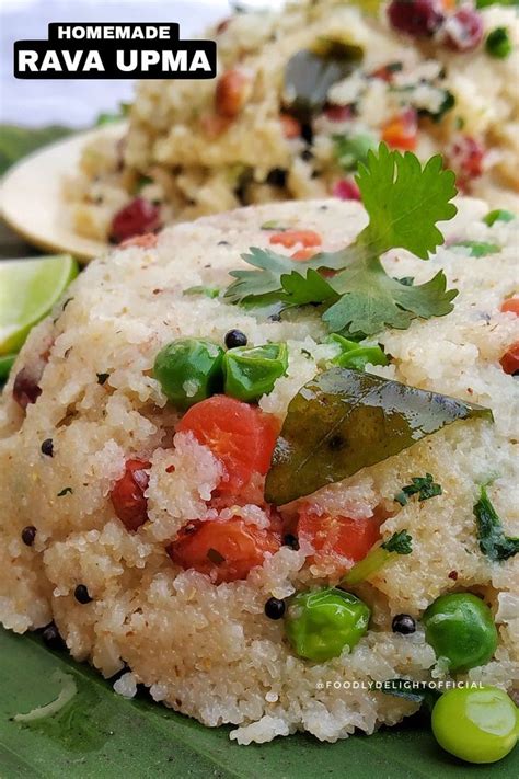 upma recipe rava upma sooji upma vegetable upma easy breakfast