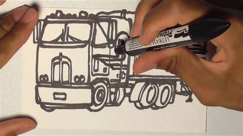 Kenworth Sketch at PaintingValley.com | Explore collection of Kenworth ...