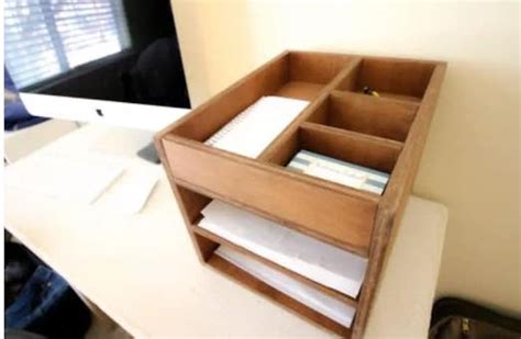 Desk Paper Organizer – Free Woodworking Plan.com