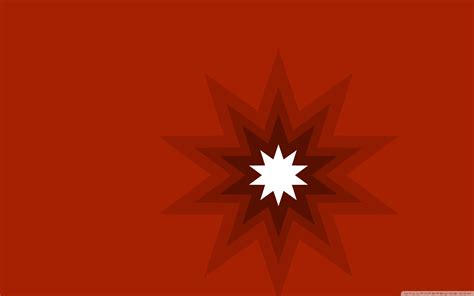 Блестящая красная звезда. Основной цвет обоев: Томатно-красный
