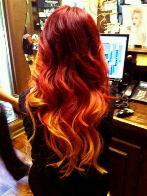 oVertone Color Blog | Fire hair, Orange ombre hair, Red ombre hair