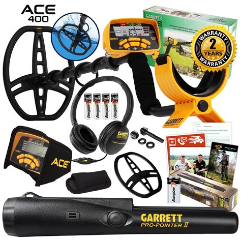 Garrett ACE 400 Metal Detector with Pro Pointer II & 3 Accessories ...