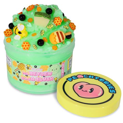 Amazon.com: Peachybbies Honeydew Boba Slush Slime, Made in USA Premium