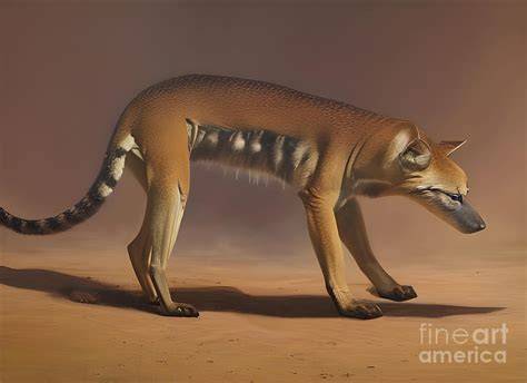 Tasmanian tiger Digital Art by Sen Tinel - Fine Art America