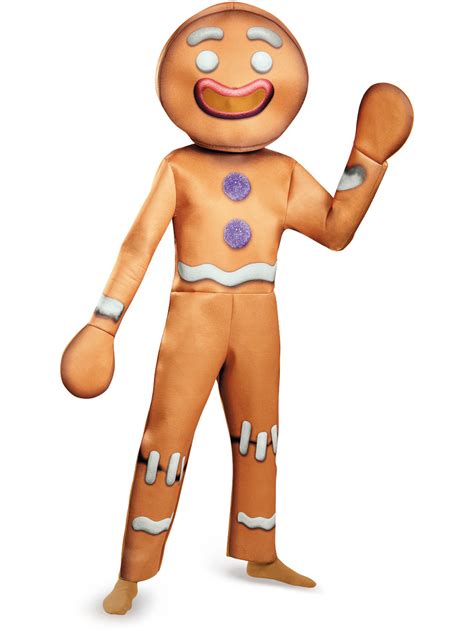 Men's Deluxe Shrek Gingerbread Man Costume