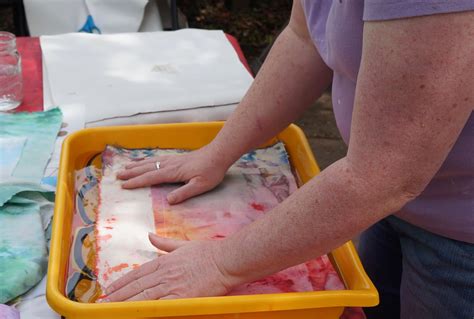 Ginger Wilson: Marbling on fabric, part two