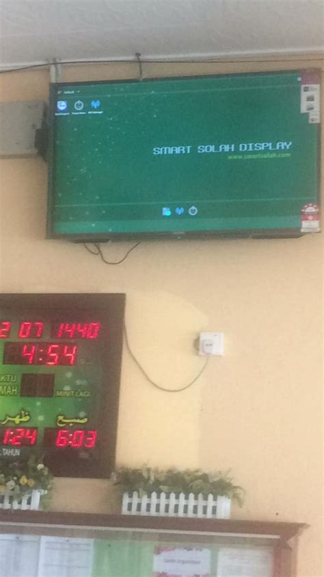 Pemasangan Sistem Digital Signage di Surau Saujana Impian Kajang