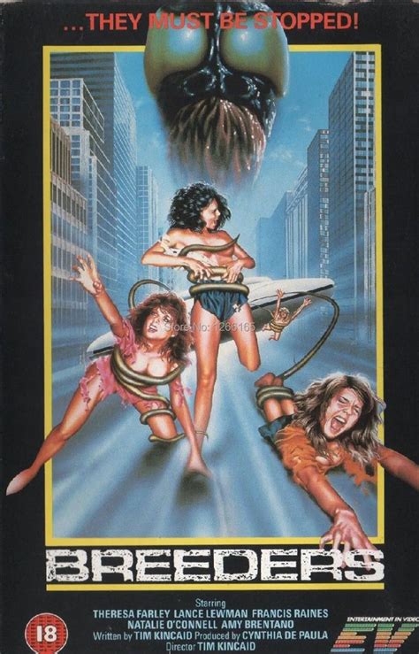 BREEDERS Movie POSTER Horror 80's VHS Art Print Silk poster Home ...