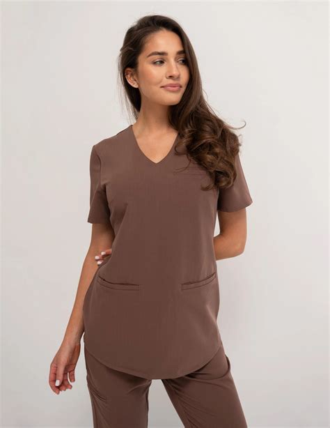 Bluza Medyczna Grace - MILKY BROWN