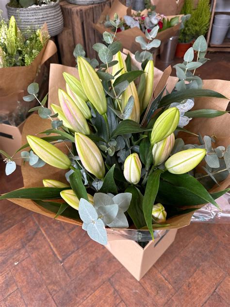 Simply Lillies - hand tied bouquet delivered in Altrincham and Hale