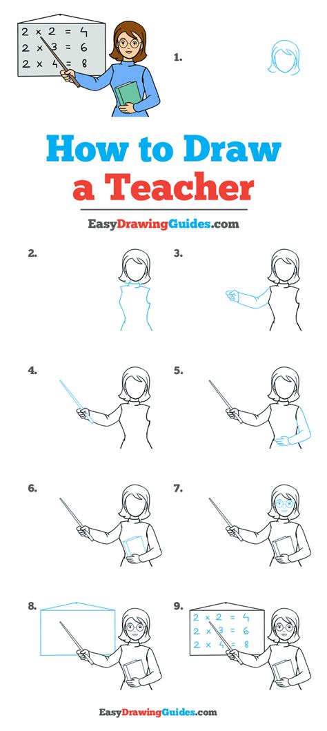 teacher cartoon drawing  paintingvalleycom explore collection