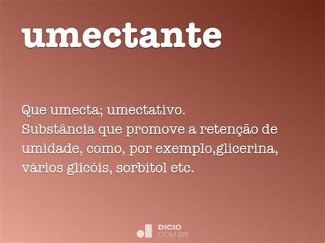 O Que Significa Umectante