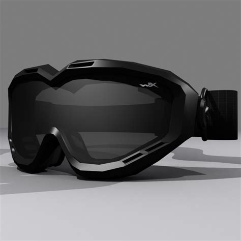 wiley x spear goggles 3d model