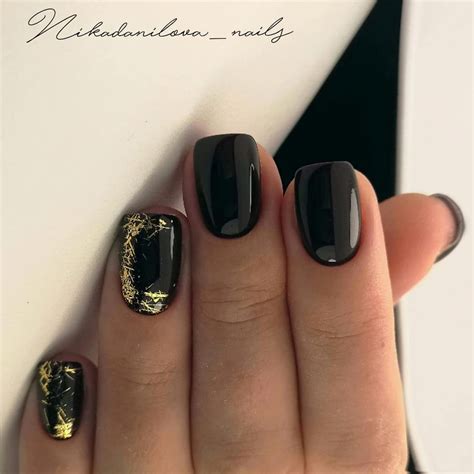 Модный черный маникюр 2024: тенденции и новинки | Bright nail art ...