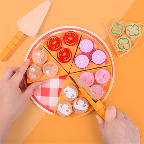 Wooden Pizza Toy - USAMERICA SHOP