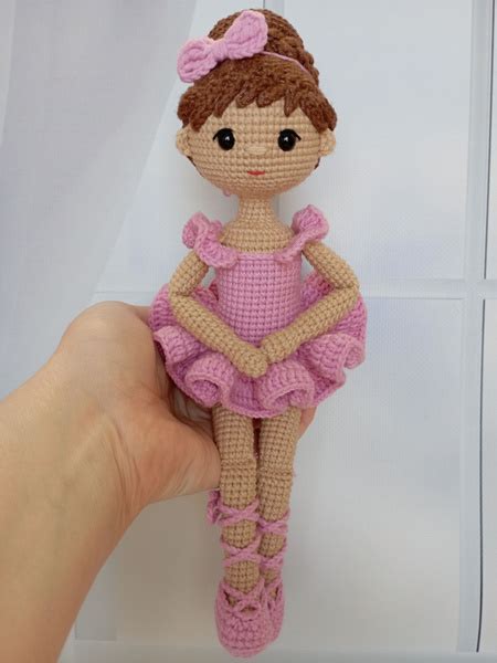 Балерина Вязаная Кукла / 28 см / Игрушка ручной работы купить на OZON ...