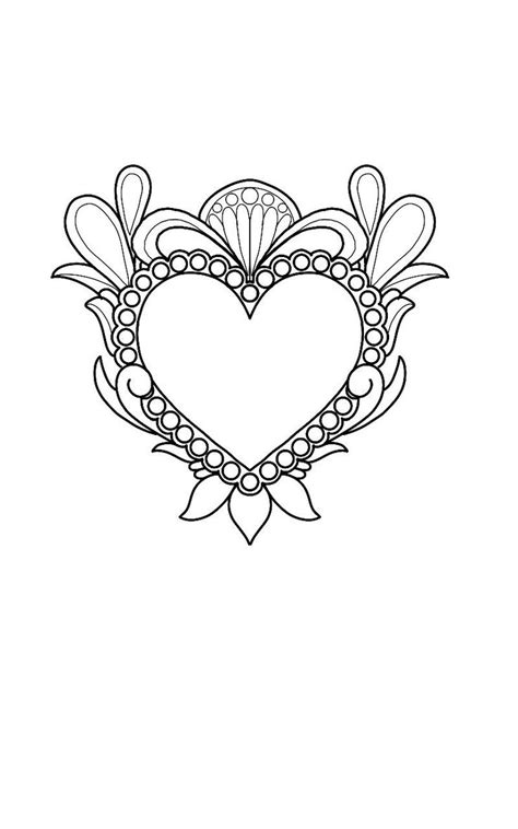pin  meredith  tattoo sacred heart art mandala design pattern