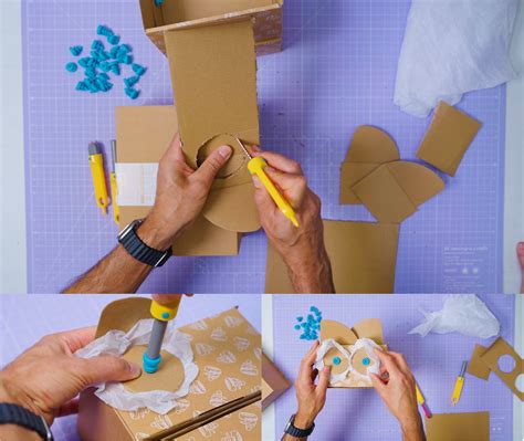 How to Make a Cardboard Puppet | DIY Cardboard Hand Puppet – Makedo