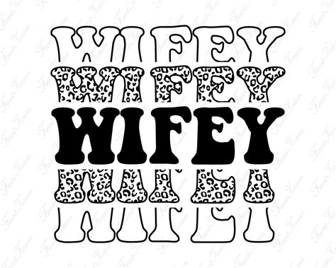 Wifey cheetah leopard print frame svg wifey svg mrs svg digital