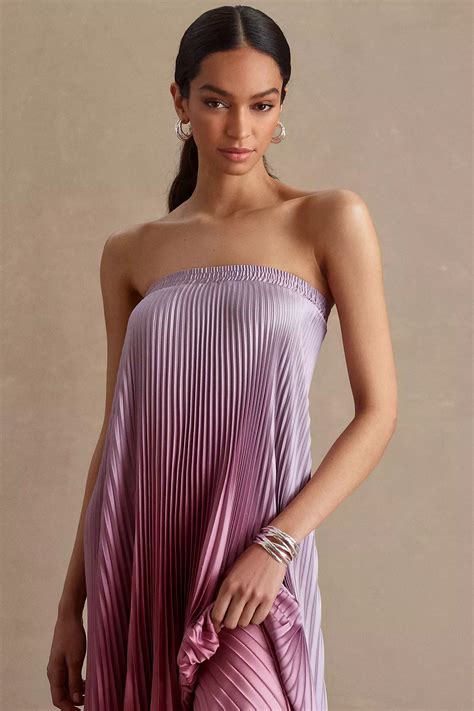 L'IDÉE Elle Strapless Pleated Gown | Pleated gown, Maid of honour