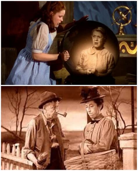 In The Wizard of Oz (1939) Uncle Henry and Auntie Em are the only two