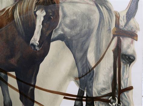 Popo and Ruby Lee - Horses, Lithograph by Popo and Ruby Lee For Sale at
