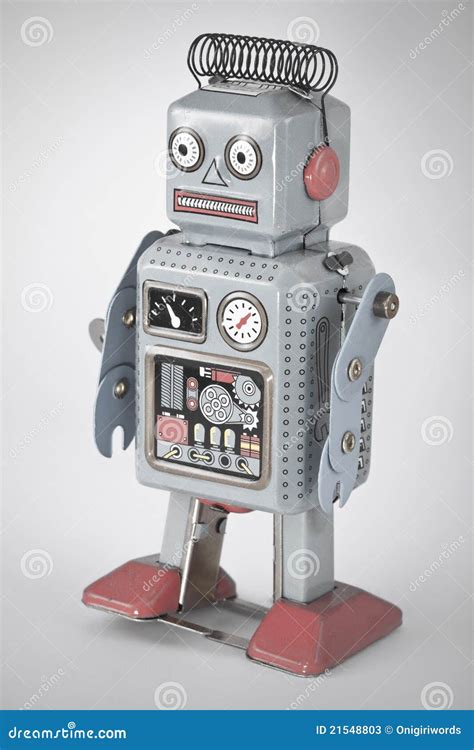 tin robot stock image image  nice ariticial cute