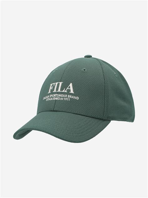 Кепка спортивная мужская/женская FILA сине-зеленый цвет — купить за 54. ...