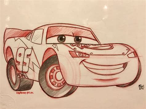 lightning mcqueen drawing easy 1