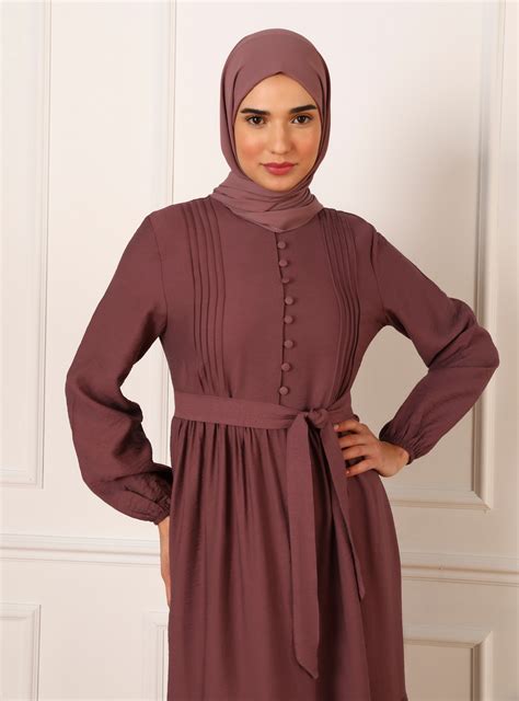 Vintage Purple - Modest Dress