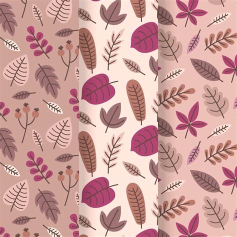 Pink autumn pattern Vectors & Illustrations for Free Download | Freepik