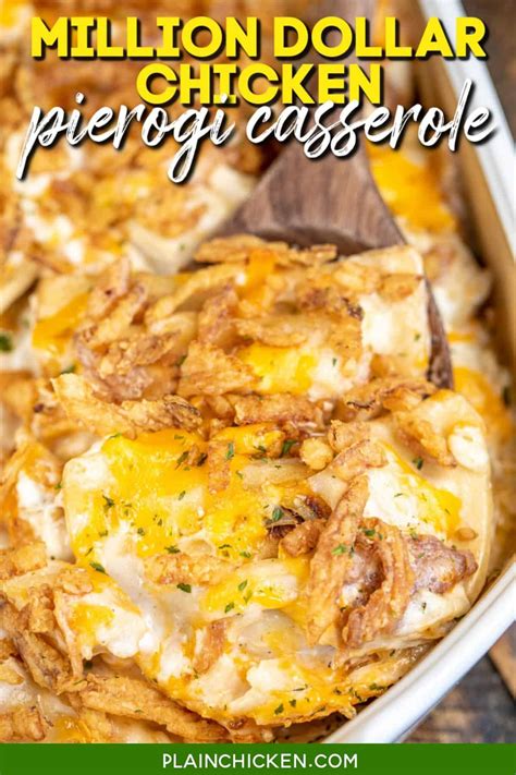 Million Dollar Chicken Pierogi Casserole - Plain Chicken