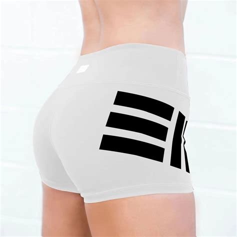 BUTT HUGGER SHORTS 2" - WHITE - East West Fitness