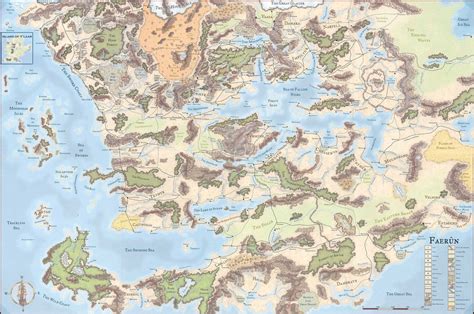 Obraz - Forgotten realms map full.jpg | Sferopedia | FANDOM powered by ...
