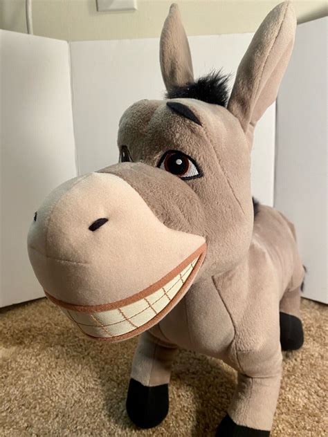 Jumbo Giant Plush DONKEY Shrek 2 Hasbro DreamWorks 22" Stuffed Animal