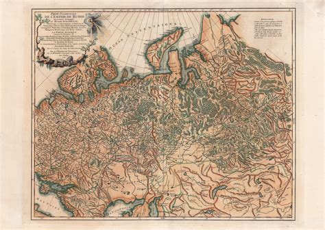 Продажа раритета - Общая карта Российской Империи в Европе и Азии, 1750 год