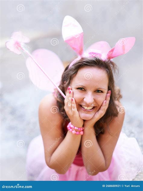 Youre Never Too Old for Dress-up. a Playful Young Woman Dressed Up in