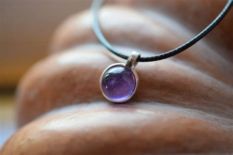 Серебряный кулон с аметистом, подвеска из серебра, украшение в интернет ...