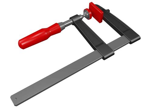 зажим 3D Модель $10 - .skp .obj .fbx .dae .3ds - Free3D