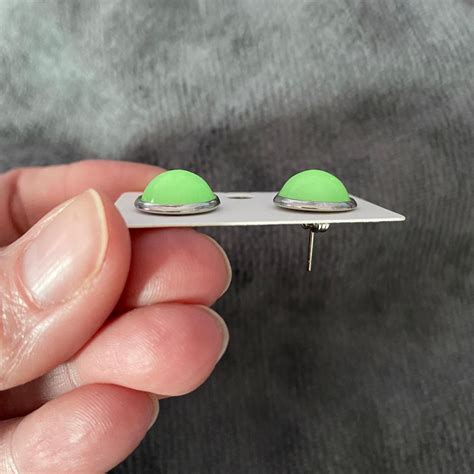 Glow in the Dark Stud Earrings, Glowing Earrings, Moon Glow Earrings