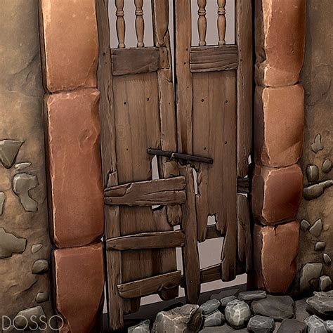 artstation   wood gate