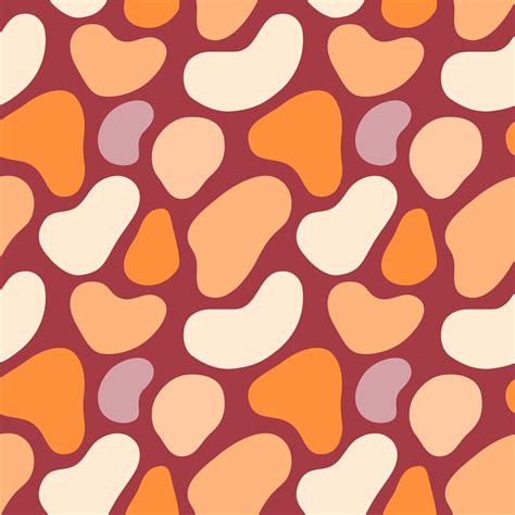 Abstract Organic Colorful Shapes Seamless Pattern 1255571 Vector Art at ...