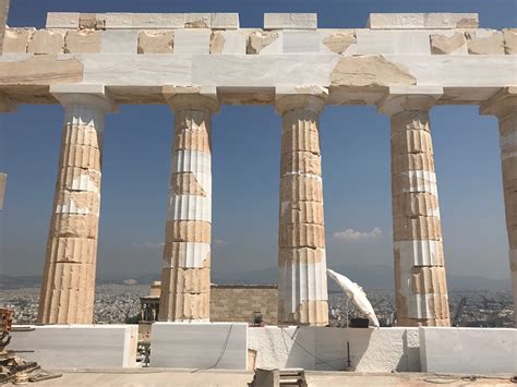 Parthenon Restoration Before And After