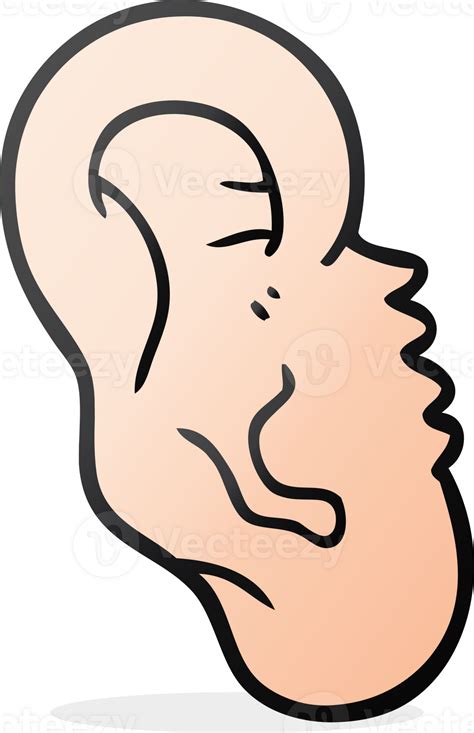 cartoon human ear 36332304 PNG