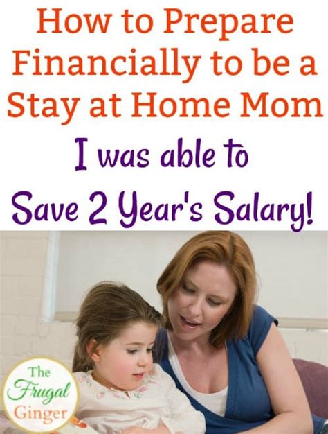 financially prepare    stay  home mom