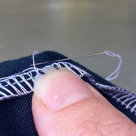 hand stitching  hem blind catch stitch sewing gem