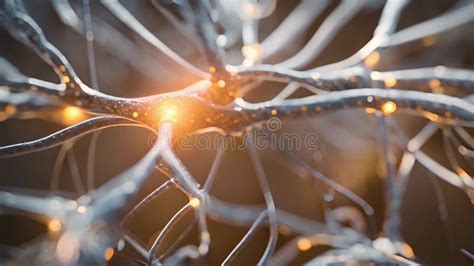 synapse nerves neural connections nerve impulse video loop stock