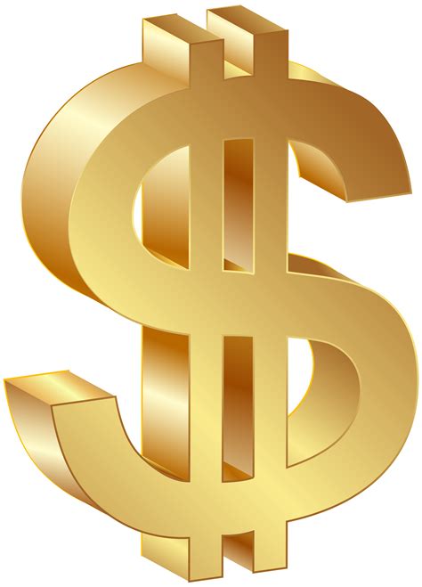 gold dollar coin clip art