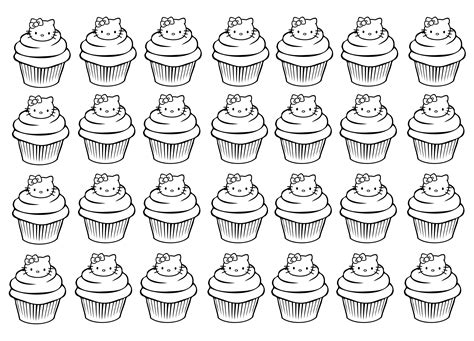 Desenhos de Hello Kitty 6 para Colorir e Imprimir