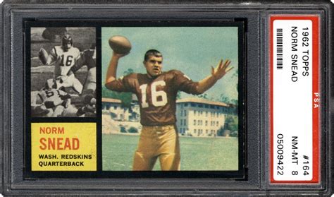 1962 Topps Norm Snead | PSA CardFacts®